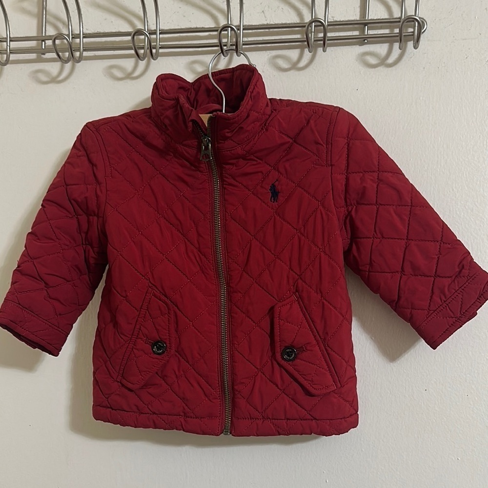EUC Ralph Lauren Red Quilted Puffer Jacket 18 Month‎